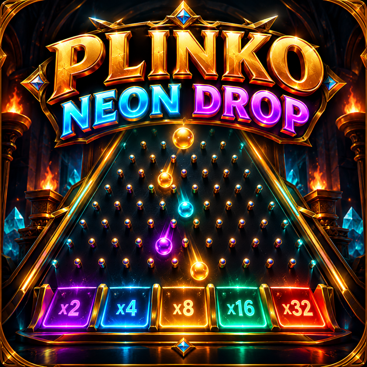 Plinko Neon Drop